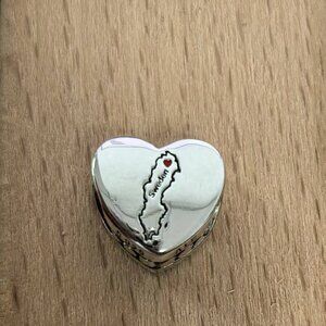 Pandora Sweden Exclusive Travel Heart Charm Pendant, S925 Silver Bracelets